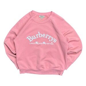 Burberry Embroidered Logo Crewneck Sweatshirt - M
